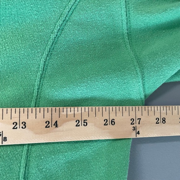 Aerie The Chill Sweatshirt Green Ice Cold Ski Resort Patches Womens Medium - Picture 9 of 11